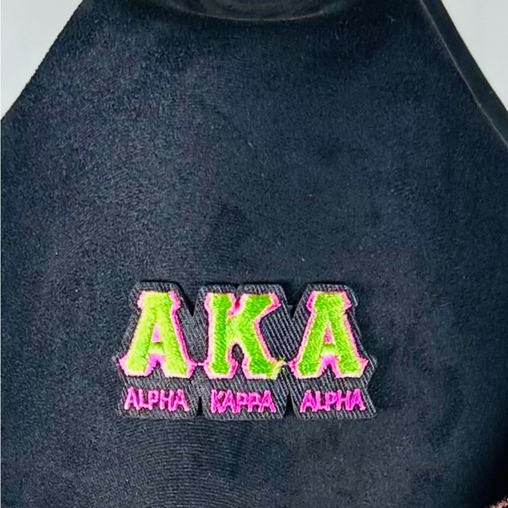 Alpha Kappa Alpha Hat | AKA Bling Cowboy Hat Pink & Green Line Dancing - Picture 3 of 6
